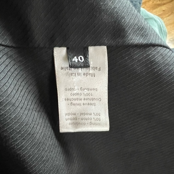 JOSEPH Black wool & cashmere modern pea coat size IT 40 or US 8 EUC - Picture 6 of 10